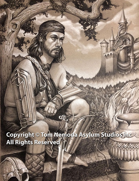 Resting Warrior Art Print